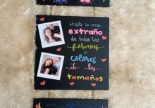 Cuadro colgante tipo pizarra