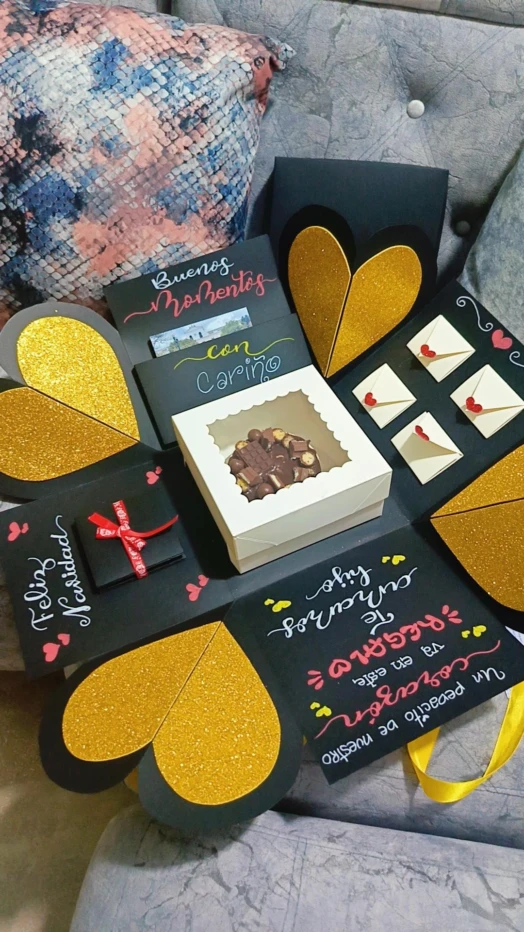 Caja explosiva corazón